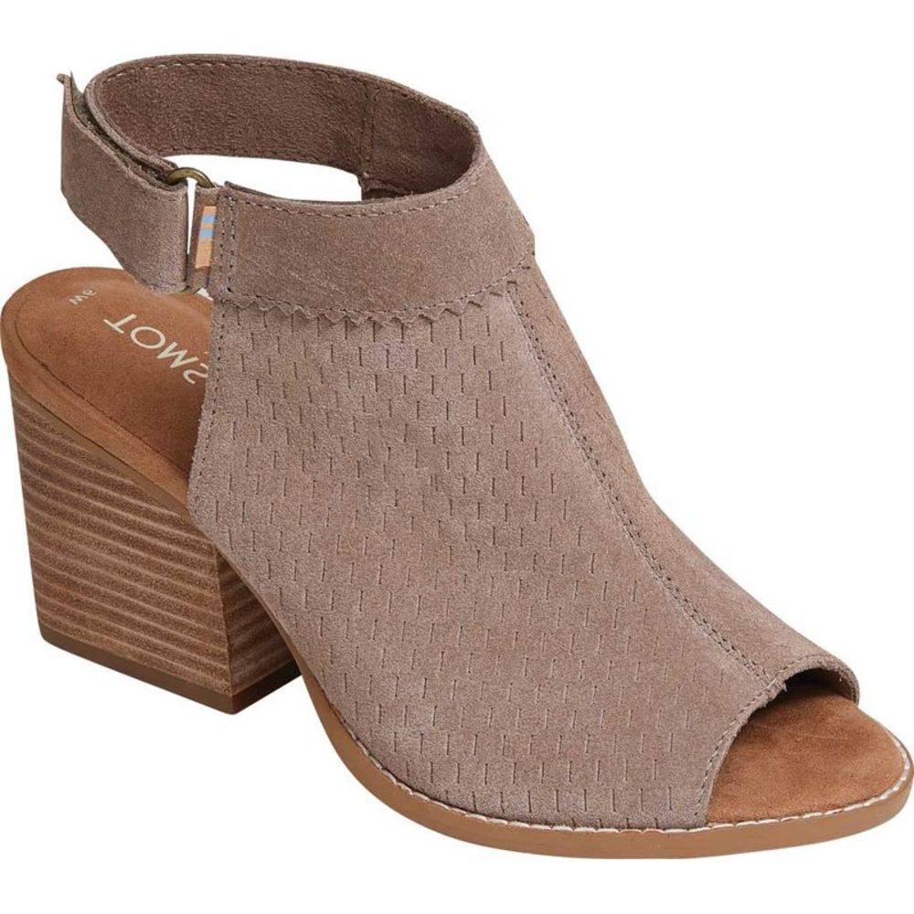 TOMS Women's Grenda Wedged SandalsBrown  Size 5.5 M